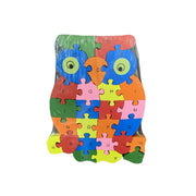 WOODEN ANIMAL PUZZLES ALPHABET AND NUMBER ASSORTED - Elephant V922-AWD-C0741-WOOASTO-7