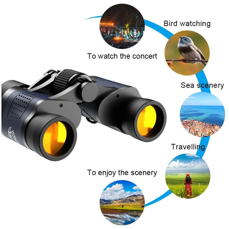 Binoculars HD2000T High Clarity 60X60 BAK4 Optics For Outdoor Hunting V922-AWD-C0901-BIN6060
