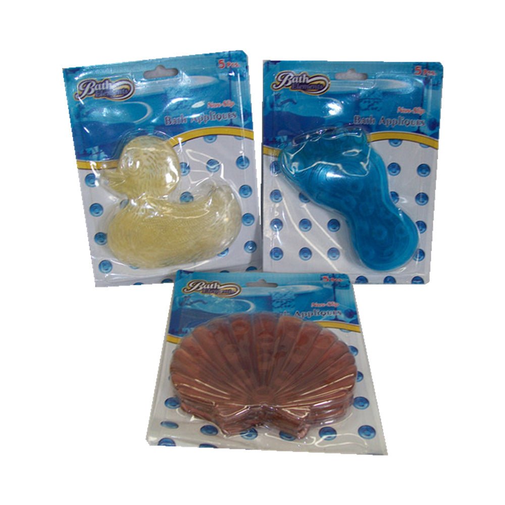 3 Pcs of Bath applique 5 pcs on card - Foot V922-AWD-C095-BATAPP-F