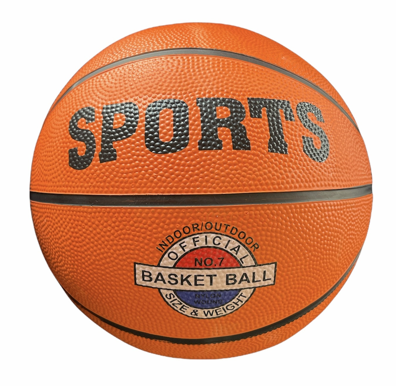 Standard Size 7 Rubber Basketball Training basketball V922-AWD-C1001-BASBAL