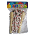 3x Skipping rope with wooden handles V922-AWD-C1001-SKIROP
