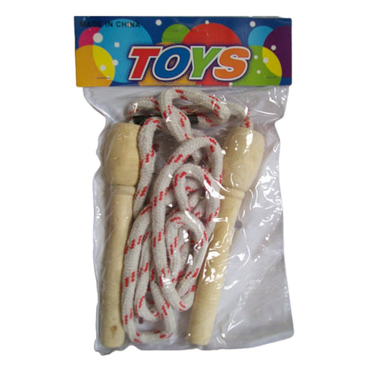 3x Skipping rope with wooden handles V922-AWD-C1001-SKIROP