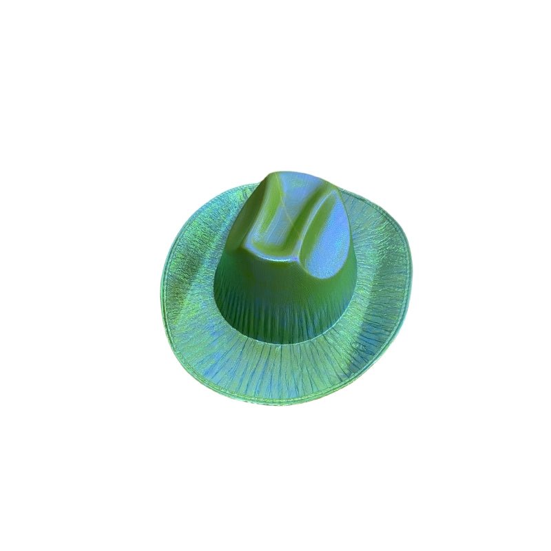 Holographic Cowboy Party Hat (Adult Size) - Rose V922-AWD-C1133-HAT215-R