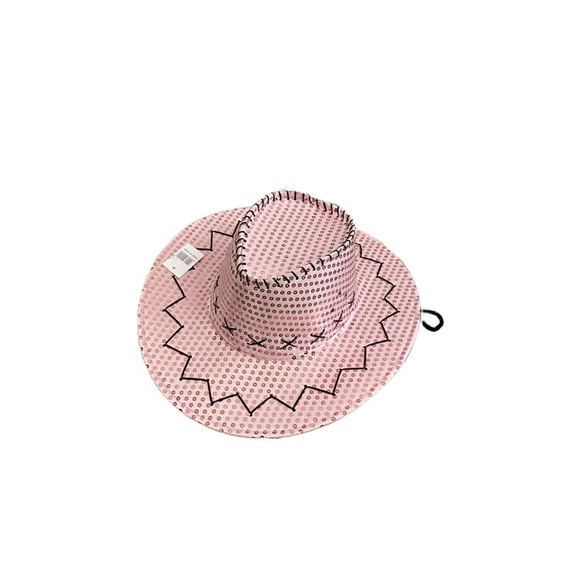 Sequin Cowboy Hat party hat - Pink V922-AWD-C1133-HAT217-P