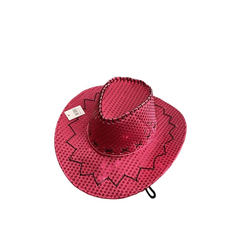 Sequin Cowboy Hat party hat - Pink V922-AWD-C1133-HAT217-P