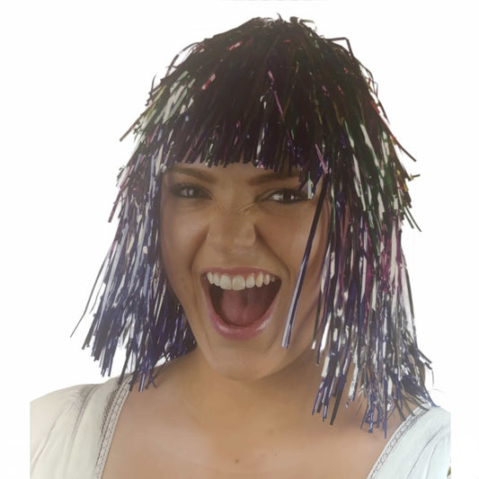 Tinsel wig-multi colours V922-AWD-C1233-TINWIG