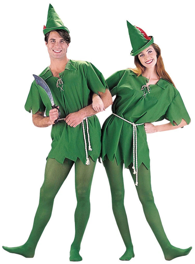 Peter Pan Fancy Dress Up Party Costume Elf Robin Hood Peter Pan Adult Unisex V922-AWD-C1512-COSPAN