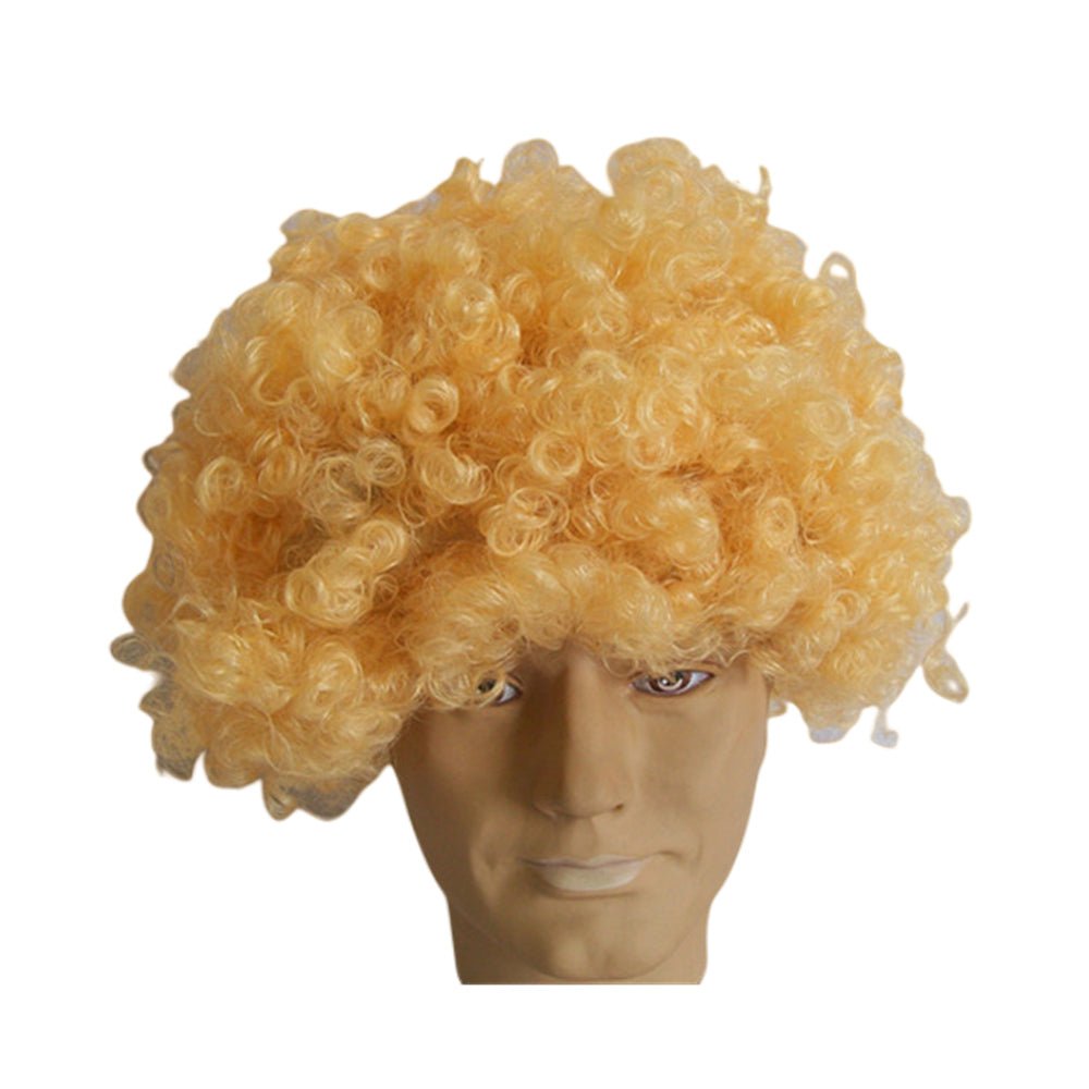 Large gold Afro wig V922-AWD-C1621-WIG446G