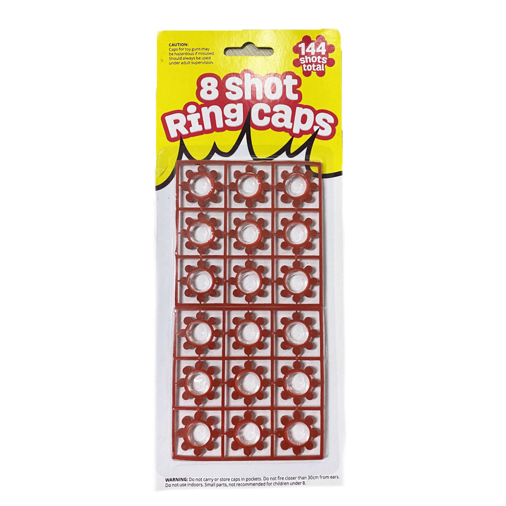 8 shots star ring caps for toy cap gun total 144 shots V922-AWD-CAP144R-A0311