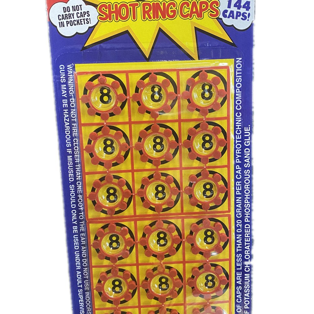 8 shots toy cap gun with 144 free caps - Gold V922-AWD-CAPGUNL-A0202