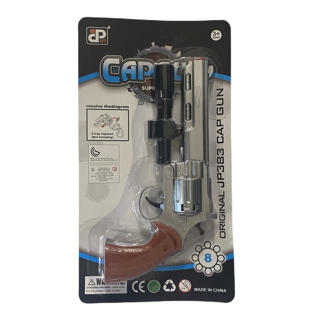 8 shots toy cap gun with 144 free caps - Gold V922-AWD-CAPGUNL-A0202