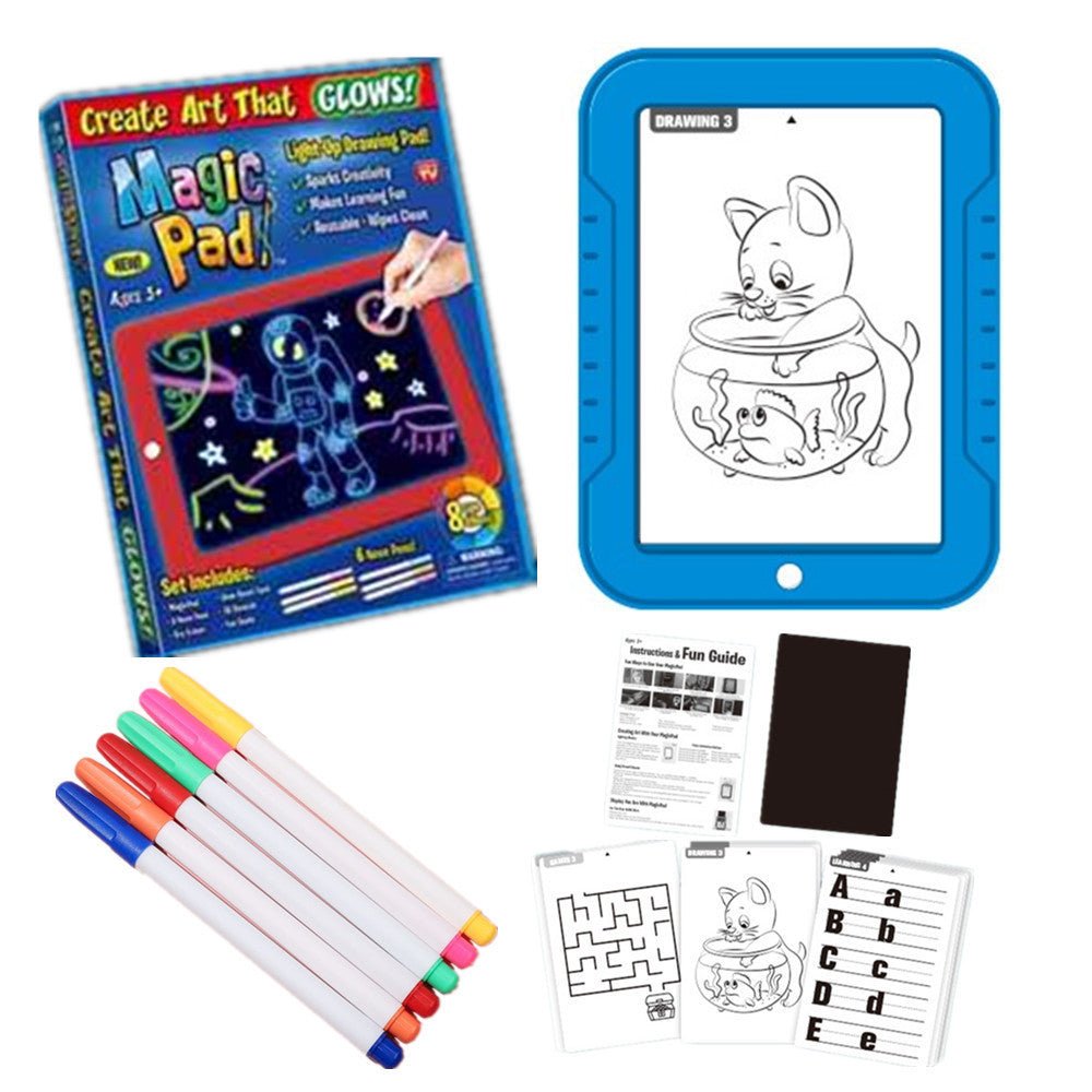 Magic Drawing Pad Electronics LED Writing Board Creative Art For Children V922-AWD-D0112-MAGPAD