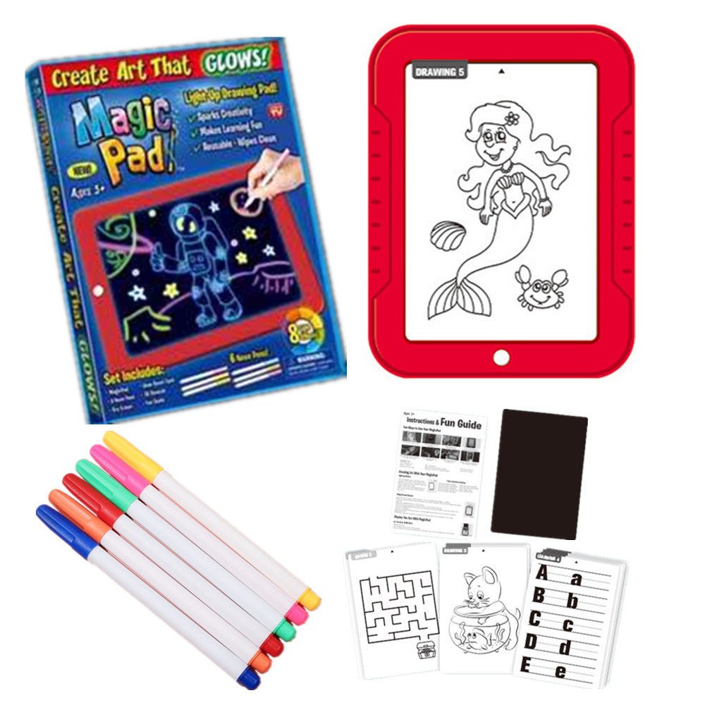Magic Drawing Pad Electronics LED Writing Board Creative Art For Children V922-AWD-D0112-MAGPAD