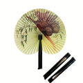 2 PCs of Assorted Folding Paper fans penguin and koloa V922-AWD- D0314-PENFAN