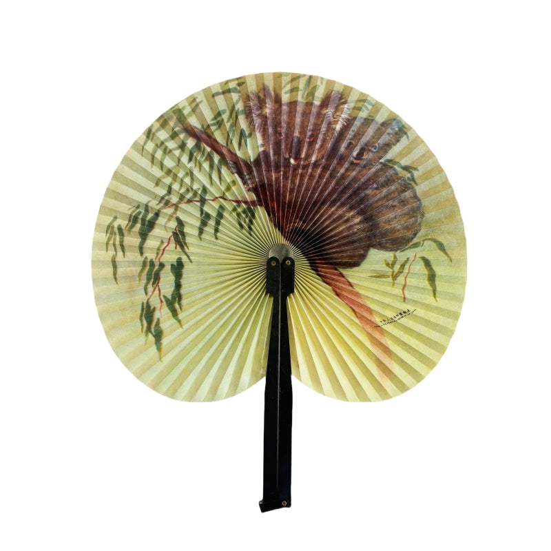 2 PCs of Assorted Folding Paper fans penguin and koloa V922-AWD- D0314-PENFAN