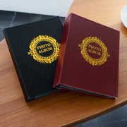 Classic photo album 200 Pcs 4x6 photos Red and Black - Black V922-AWD-D0522-PHOALB200BL