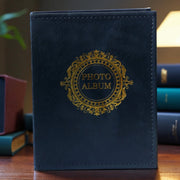 Classic photo album 200 Pcs 4x6 photos Red and Black - Black V922-AWD-D0522-PHOALB200BL