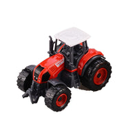 3x DIECAST METAL FARM TRACTORS RED YELLOW GREEN V922-AWD-D0531-TRA068