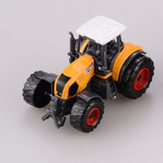 3x DIECAST METAL FARM TRACTORS RED YELLOW GREEN V922-AWD-D0531-TRA068