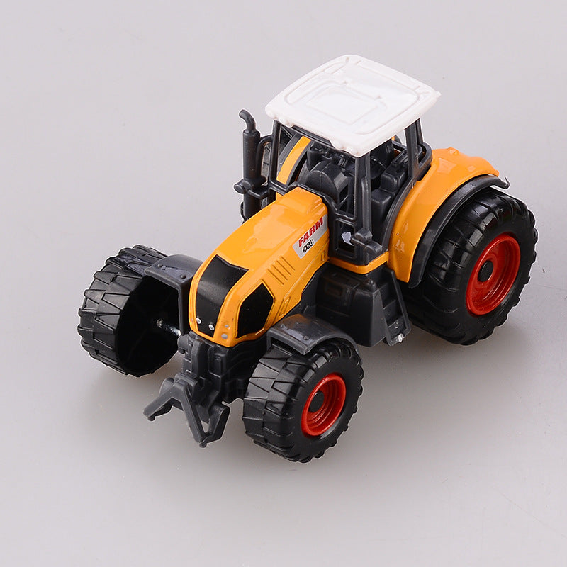 3x DIECAST METAL FARM TRACTORS RED YELLOW GREEN V922-AWD-D0531-TRA068