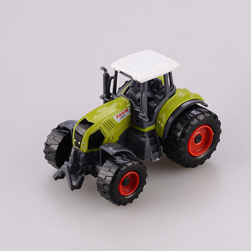 3x DIECAST METAL FARM TRACTORS RED YELLOW GREEN V922-AWD-D0531-TRA068