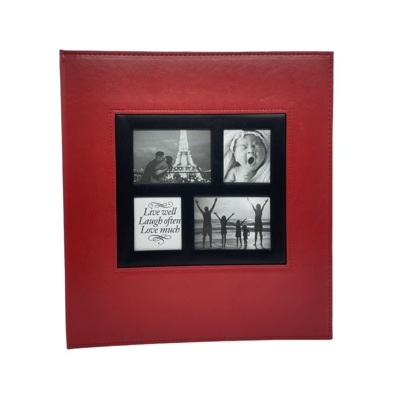 Extra Large 600-Pocket Leather Photo Album - Silver V922-AWD-D0532-PHOALB600-SL