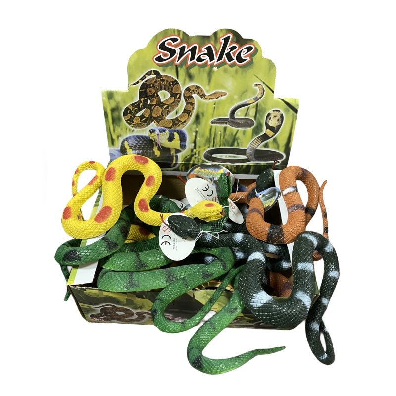 4x Rubber Snakes Realistic Trick Simulation Whimsy Fake Garden Pretend Toy V922-AWD-D0921-SNAK36