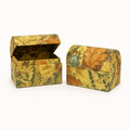 2-Pack Decorative Floral Storage Boxes - Autumn Leaf Pattern, Handmade-Style Paper Gift & Trinket Boxes V922-AWD-D1104-BOXCHE