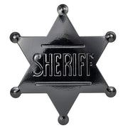 METAL SHERIFF BADGE ASSORTED COLOURS - Ancient Bronze V922-AWD-D1133-SHEBADM-AB