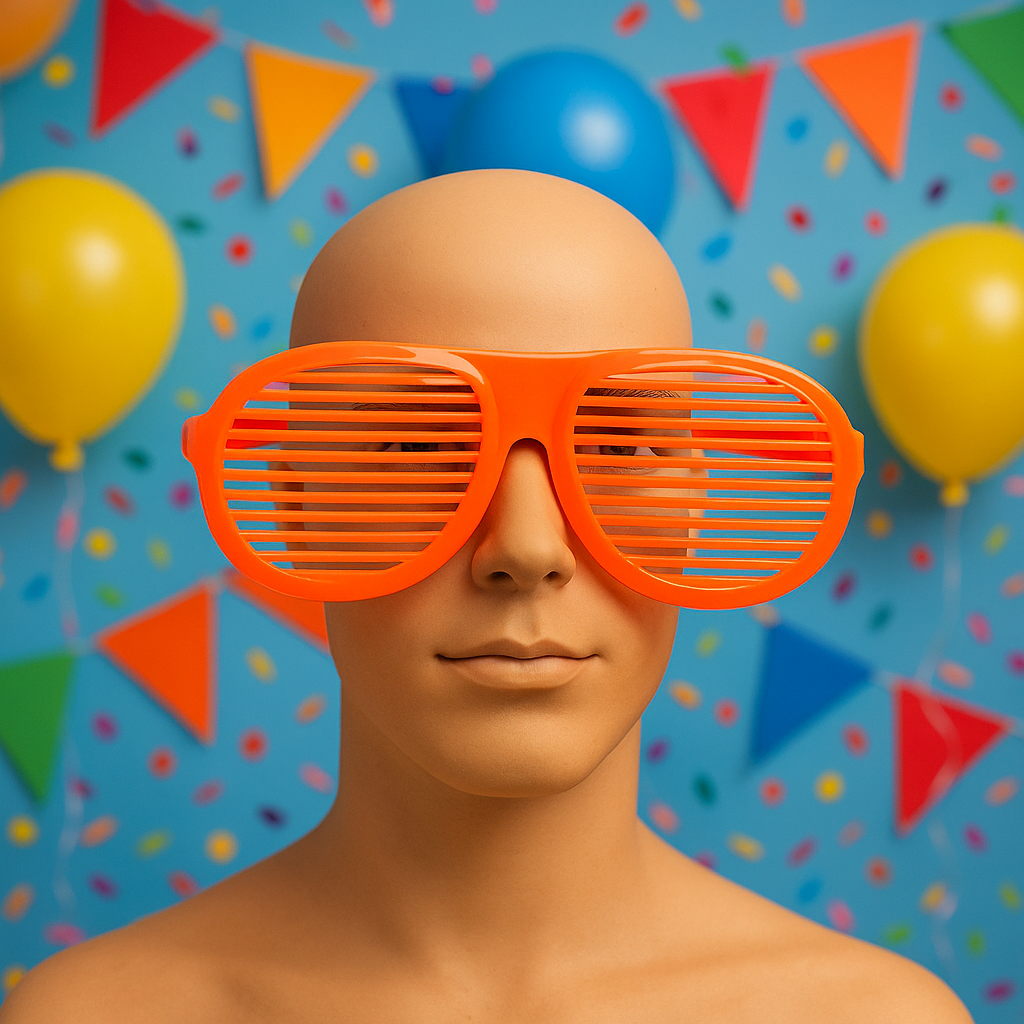 2X Giant Oversized Shutter Shades - Assorted Colours, Fun Party Glasses, Novelty Costume Accessory V922-AWD-D1302-GIASUNS