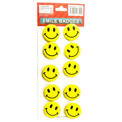 Smiley face badges - Small 3cm V922-AWD-D1311-SMIPINS