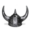 Viking Helmet Medieval Viking Horned Hat Warrior Costume Hat Cosplay-Silver Black V922-AWD-D1332-HATVIKB
