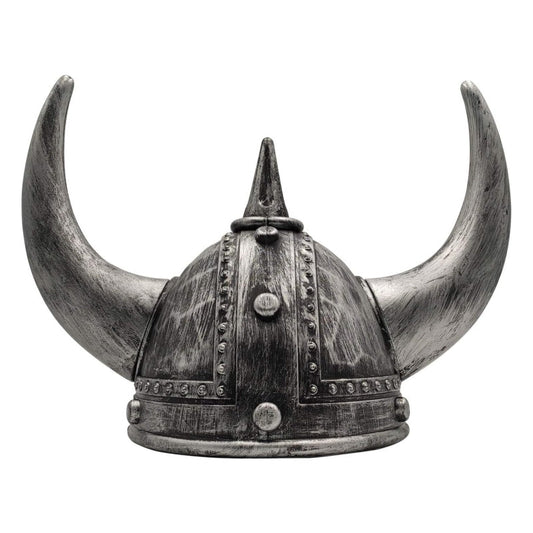 Viking Helmet Medieval Viking Horned Hat Warrior Costume Hat Cosplay-Silver Black V922-AWD-D1332-HATVIKB