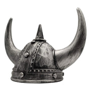 Viking Helmet Medieval Viking Horned Hat Warrior Costume Hat Cosplay-Silver Black V922-AWD-D1332-HATVIKB