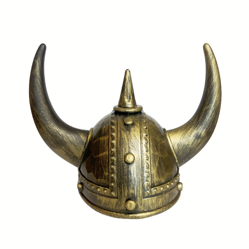 Viking Helmet Medieval Viking Horned Hat Warrior Costume Hat Cosplay-Golden Black V922-AWD-D1333-HATVIKG