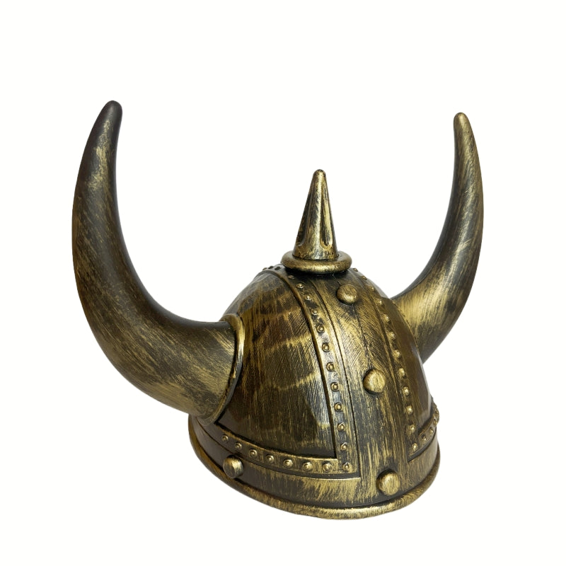 Viking Helmet Medieval Viking Horned Hat Warrior Costume Hat Cosplay-Golden Black V922-AWD-D1333-HATVIKG