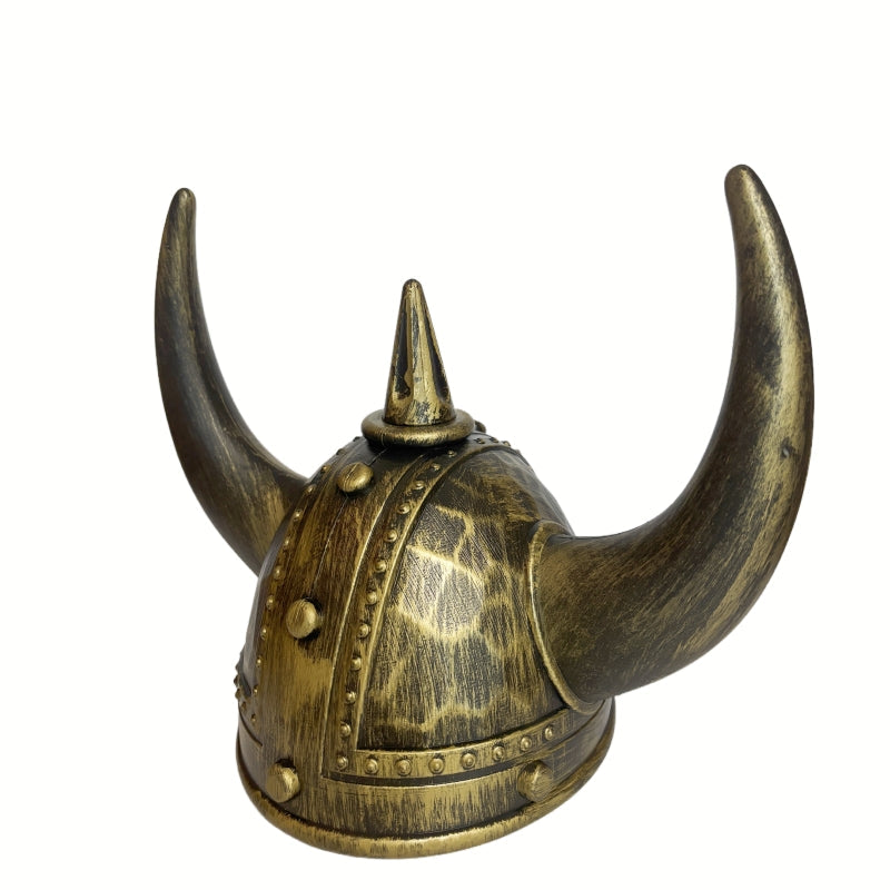 Viking Helmet Medieval Viking Horned Hat Warrior Costume Hat Cosplay-Golden Black V922-AWD-D1333-HATVIKG