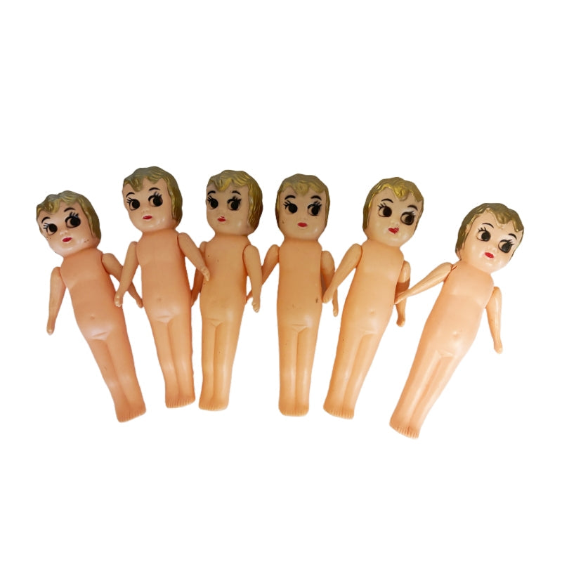 Lot of 6 Kewpie Dolls - 6" Cupie Style - Vintage Baby Doll Collection V922-AWD-D1334-CUPDOL6
