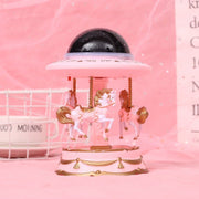 Pink Music Box Musical Carousel Horse LED Carousel Toy Child Birthday Xmas Gift V922-AWD-E0101-MUSCARP