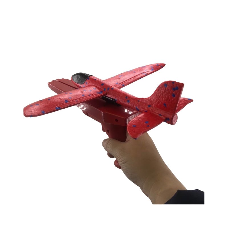 2x Ejection Foam Plane Toy Outdoor Sport with Light Safe for Children Birthday Gift V922-AWD-E0404-EJCPLA