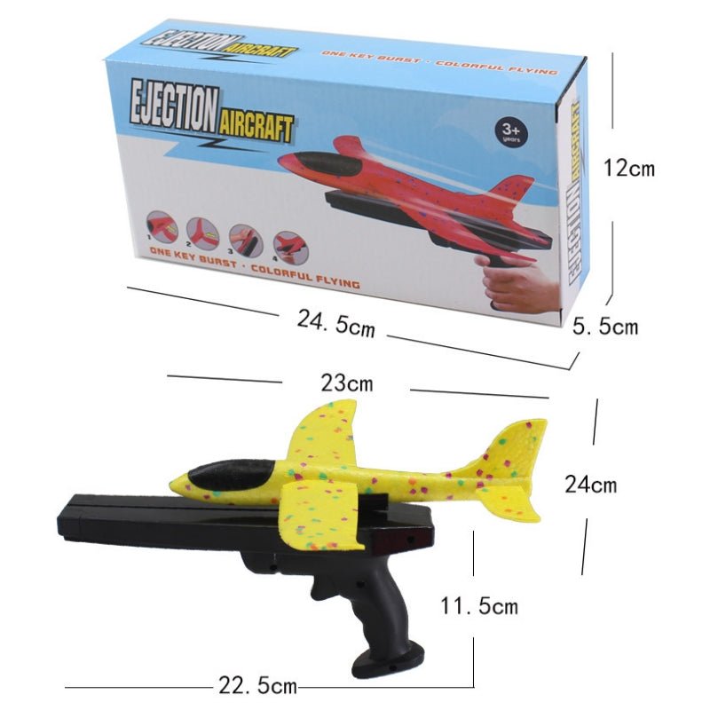 2x Ejection Foam Plane Toy Outdoor Sport with Light Safe for Children Birthday Gift V922-AWD-E0404-EJCPLA