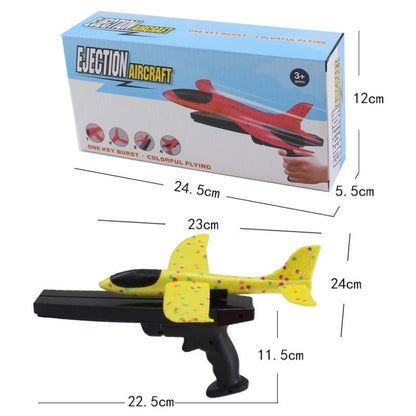 2x Ejection Foam Plane Toy Outdoor Sport with Light Safe for Children Birthday Gift V922-AWD-E0404-EJCPLA