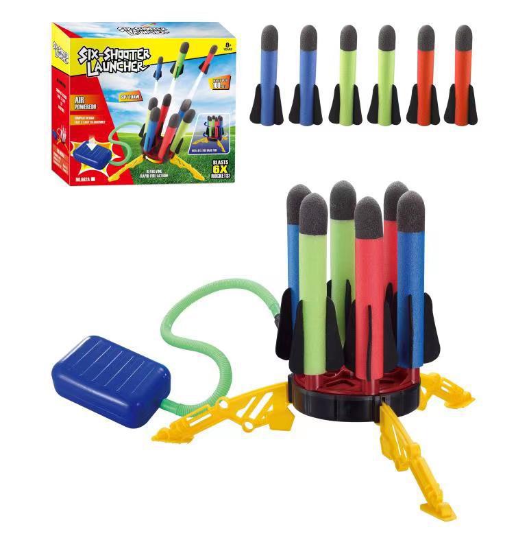 Air Power Foam Rocket Shoot Up Stomp Launcher Kids Outdoor Activities Toys V922-AWD-E0701-SKYROC6