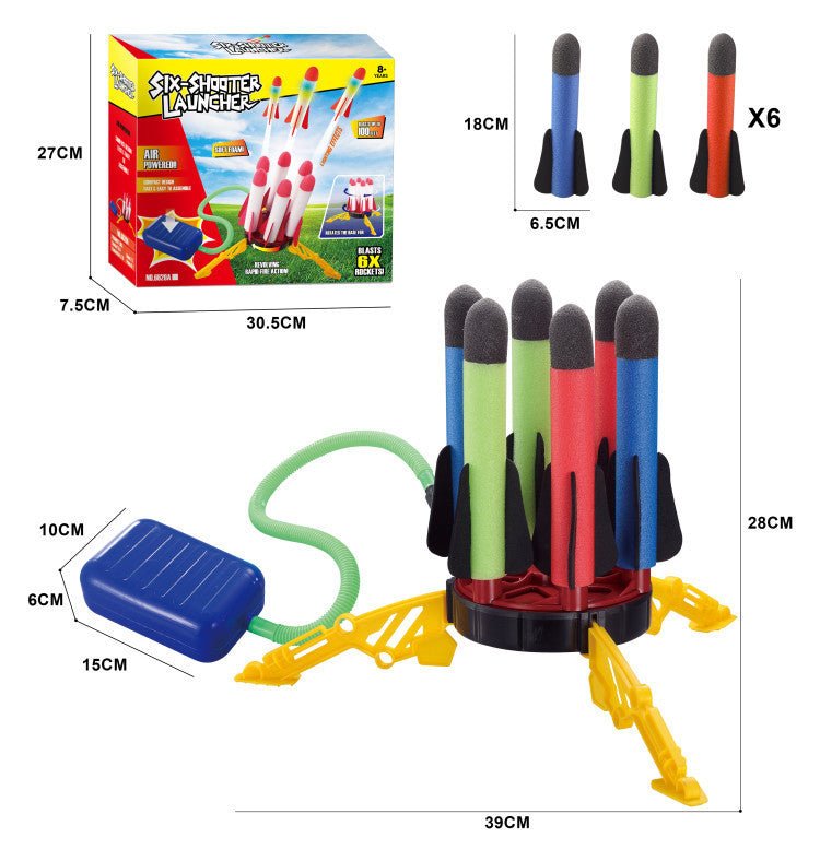 Air Power Foam Rocket Shoot Up Stomp Launcher Kids Outdoor Activities Toys V922-AWD-E0701-SKYROC6