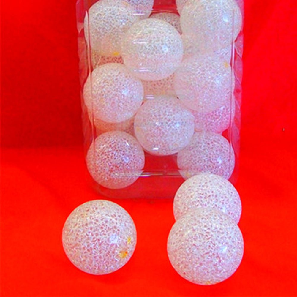 6x Glitter snow balls V922-AWD-E1011-BALSNO