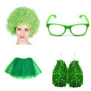 School house carnival colour celebrates kit Wig Glasses Tutus and Pom Poms - Yellow V922-AWD-E1211-HOUCOLY