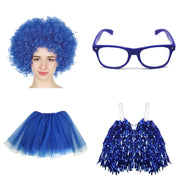 School house carnival colour celebrates kit Wig Glasses Tutus and Pom Poms - Yellow V922-AWD-E1211-HOUCOLY