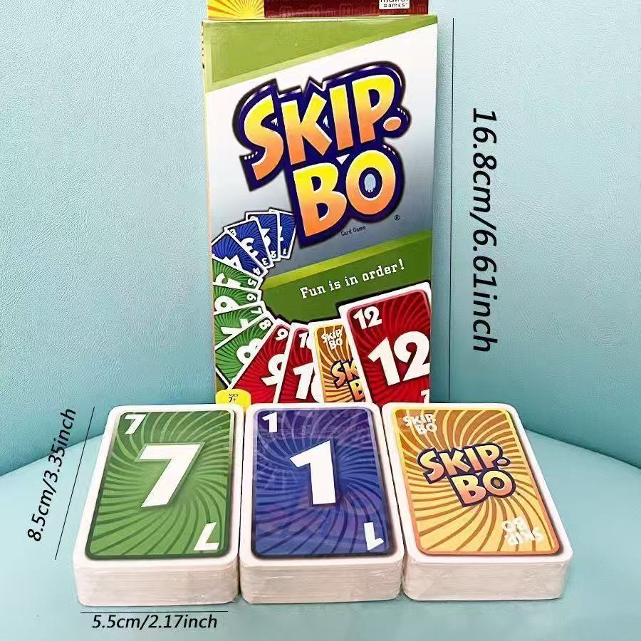 Skip Bo Card Game With 162 Cards Classic Family Game For 2 To 6 Players V922-AWD-E1301-SKIPBO