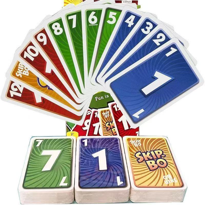 Skip Bo Card Game With 162 Cards Classic Family Game For 2 To 6 Players V922-AWD-E1301-SKIPBO