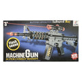 Electric Toy Machine Gun - Battery Operated with Flashing Lights, Sound & Infrared Ray - Pretend Play Gun V922-AWD-E1302-GUNM16